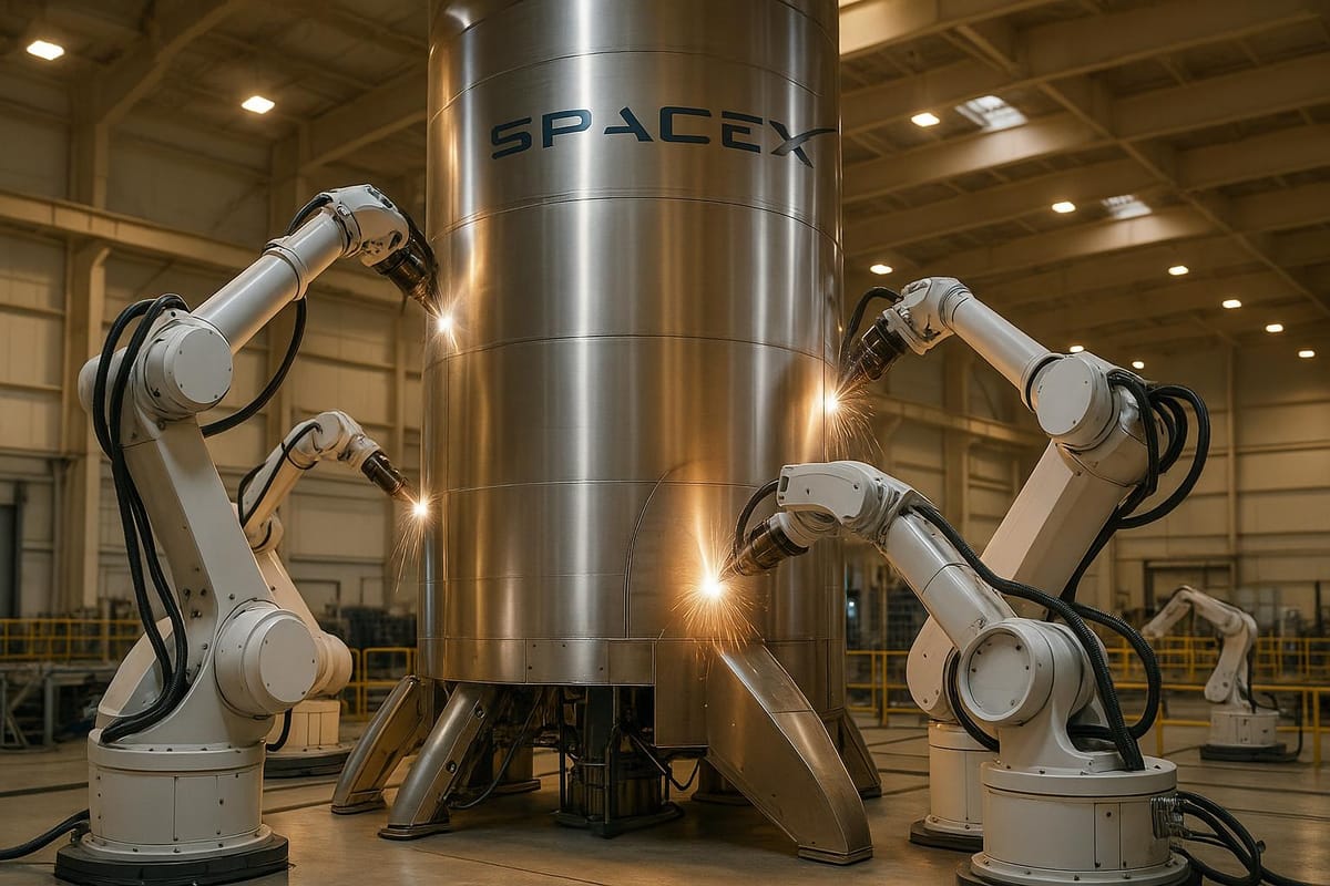 SpaceX Robotics: Inside Starship Assembly Process