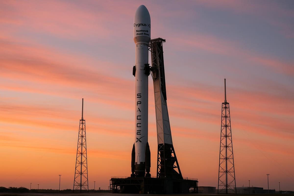 SpaceX to launch Northrop Grumman's largest-ever cargo ship today