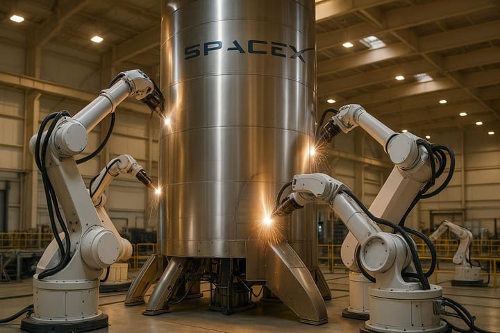 SpaceX Robotics: Inside Starship Assembly Process