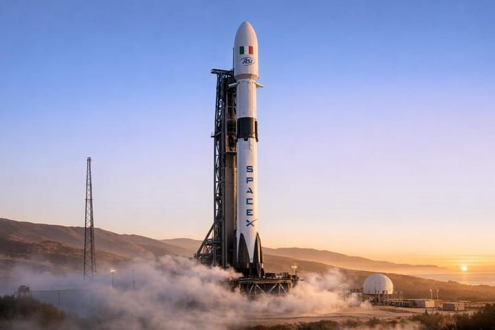 Delayed Mission Secures New Launch Date by SpaceX for Italian Space Agency