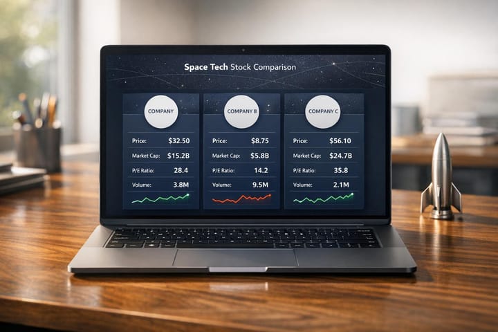 Space Tech Stock Comparison Tool