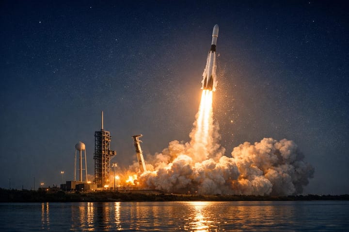 SpaceX set to launch broadcast satellite Monday night